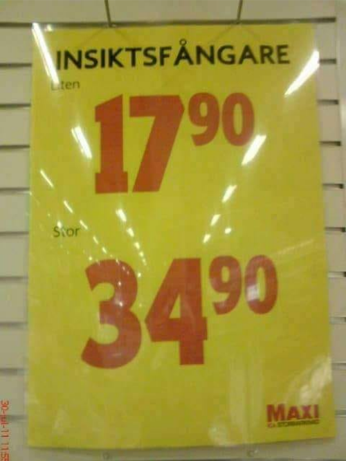 Prissatt Insiktsfångare