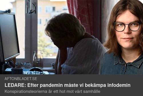 Konspirationsteoribekämpningsuppmanande Aftonbladet