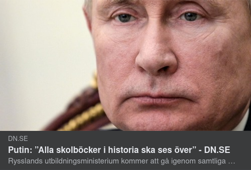 Putin & Den Allmänna Historiebeskrivningen