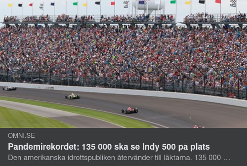 Pandemi & Indy 500