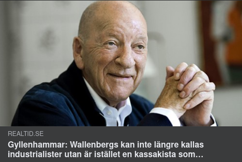 Gyllenhammar Om Kassakistan Wallenberg