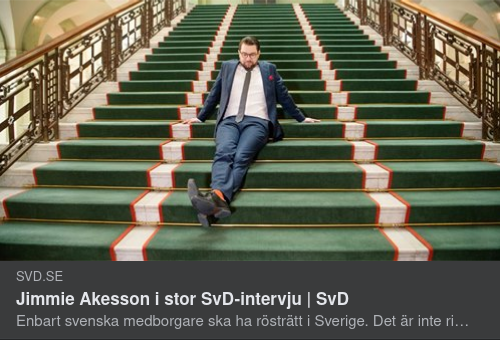 Jimmie Kulisskramar I SvD