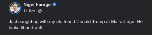 Farage Hos Trump I Mar-a-Lago