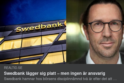 Platt Liggande Swedbank Utan Ansvariga Individer