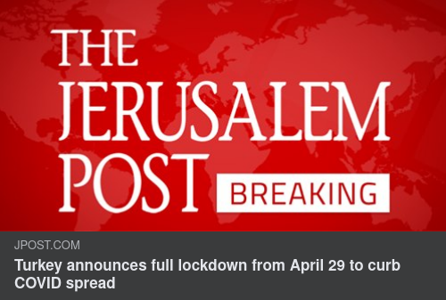 Full Turkisk Lockdown Från 29:e April