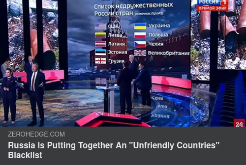 Rysslands Ovänliga Landslista