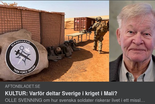 Svenskt Krigsdeltagande I Mali