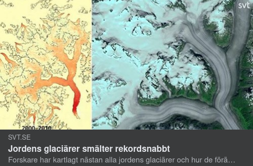 Folkbildande Glaciärsmältningsreportage