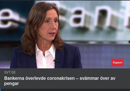 Coronaöverlevande Banker Pengaöversvämmade