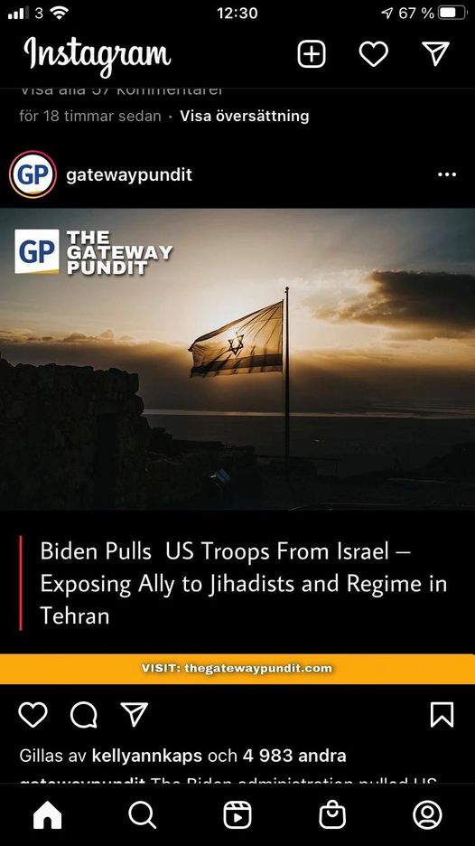 Biden Drar Trupper Från Israel