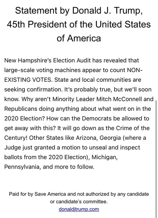 Icke Existerande Röster Räknade I New Hampshire