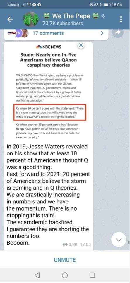 20% QAnonkonspirationister