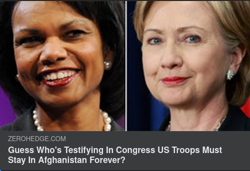 Hillary, Condoleezza & Afghanistan