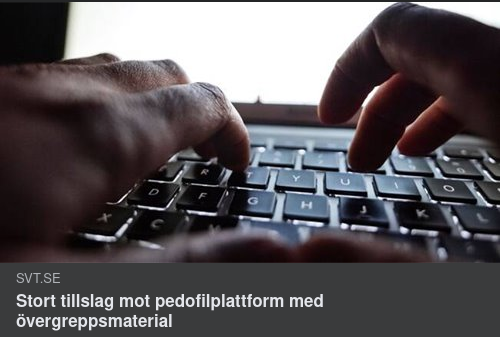 Sannolika Svenska Pedofilgripanden