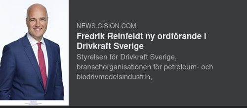 Reinfeldt Drivkraft Sveriges Nya Ordförande