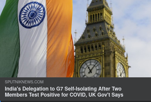 Indiens G7-Delegation Självisolerar