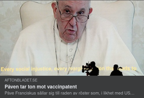 Påven & Vaccinpatent
