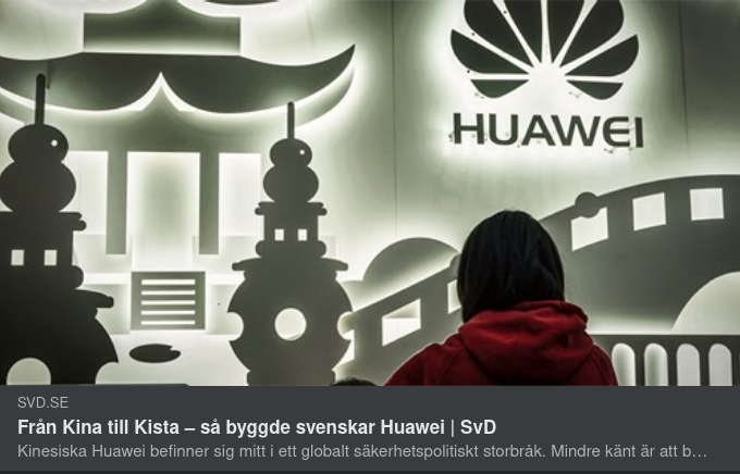 Svenskt Huawei-Bygge