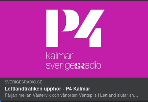 Upphörande Lettlandstrafik