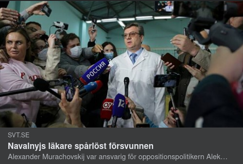 Navalnys Läkare Försvunnen