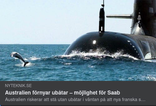 Australienska U-Båtar & SAAB