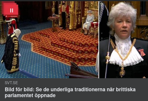 Traditionellt Parlamentsöppnande I Britannien