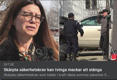 Folkbildande Bensinmackssäkerhetskrav