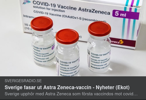 Sverige Fasar Ut AstraZeneca Vaccin
