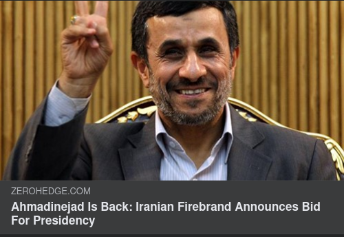 Ahmadinejad Tillbaka