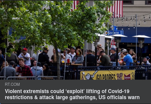 Våldsamma Extremister & Covid-19 Begränsningar