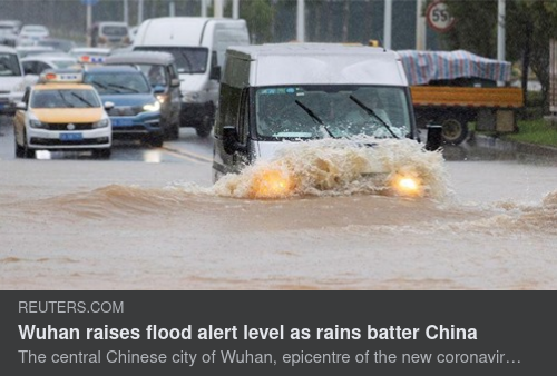 Höjda Vattennivåer I Wuhan