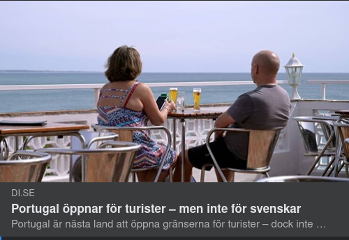 Inga Svenska Turister Till Portugal