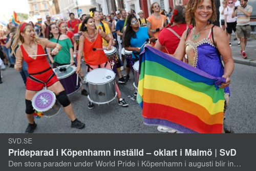 Inställd Prideparad I Köpenhamn