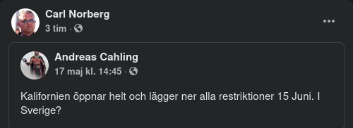 Kalifornien Öppnar 15 Juni