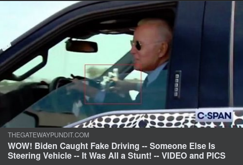 Biden Fejkar Bilkörning