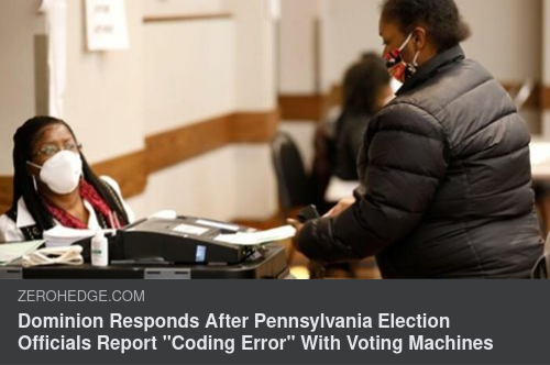 Dominion Hävdar Kodningsfel