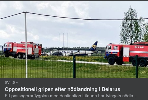 Frihetsberövande Nödlandning I Belarus