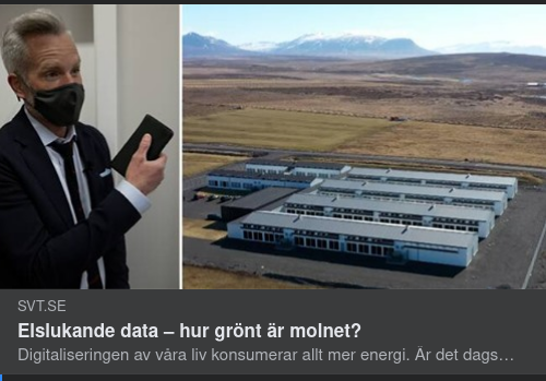 Datamolnens Verklighet Som Fysiska & Energikrävande Datacenter
