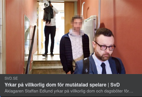 Idrotten & Det Svenska Rättssystemet