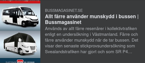 Minskad Munskyddsanvändning