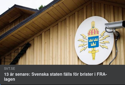 Bristande FRA-Lag Efter 13 År