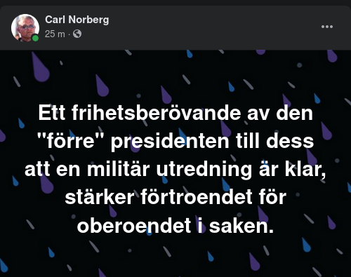 Förtroendeskapande Presidentfrihetsberövande