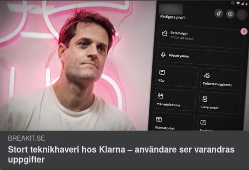 Tokigt Teknikhaveri Hos Klarna