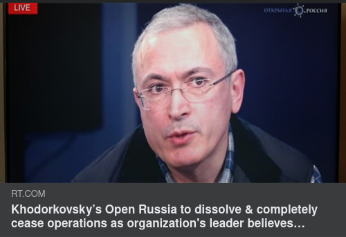 Mikhail Khodorkovsky Stänger Open Russia