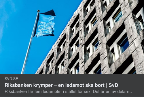 Ledamotskrympande Riksbank