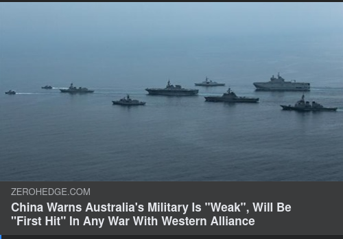 Kina Varnar För Svag Australiensk Militär