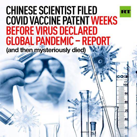 Coronavaccinpatent & Död Kinesisk Forskare