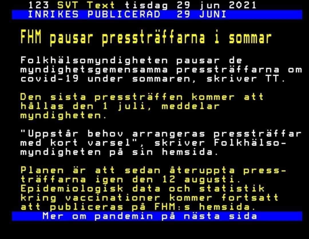 FHM Pausar Pressträffar