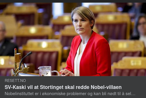 Ekonomisk Nobelnöd I Norge