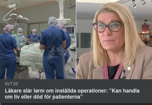 Covidpressade Canceroperationer